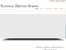 Tablet Screenshot of nationaldrivingschoollv.com